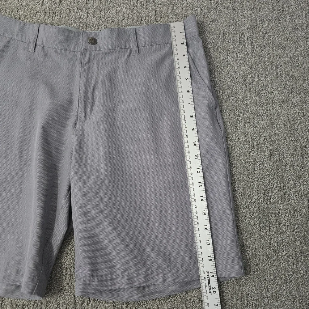 Adidas Golf Shorts Mens 34 Gray Ultimate365 Stretch Performance Flat Front